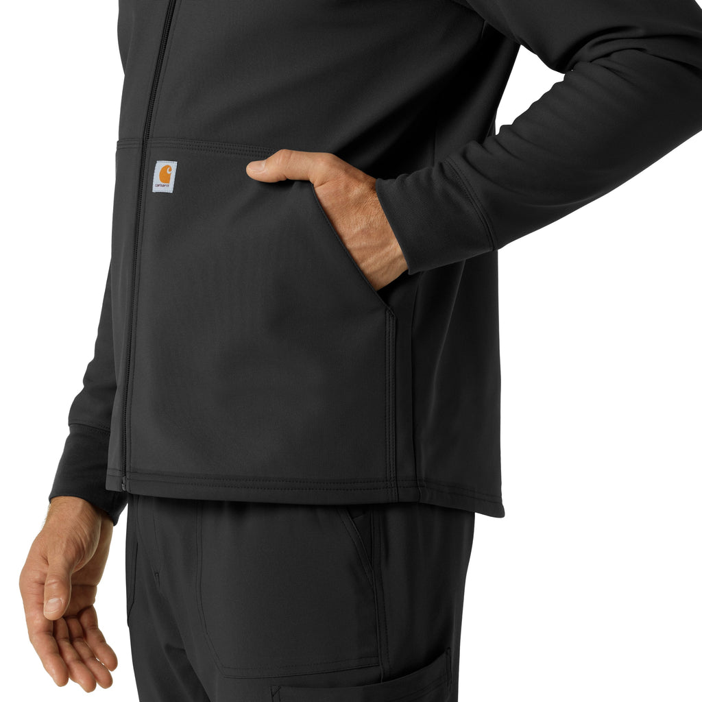 Layers C84023 Men's Bonded Fleece Hoodie Black