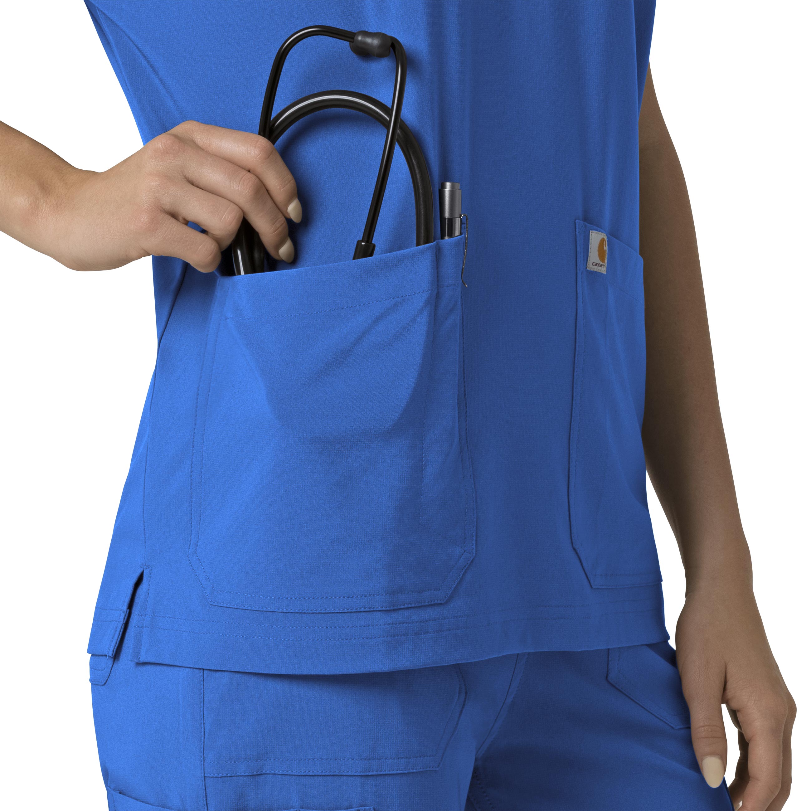 Force Cross-Flex C13110 Oversized V-Neck Scrub Top Royal