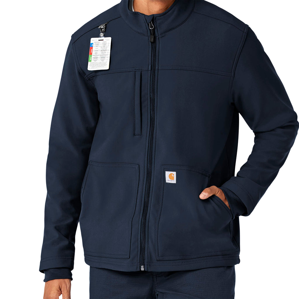 Rugged Flex C80023 Men's Bonded Fleece Jacket Navy
