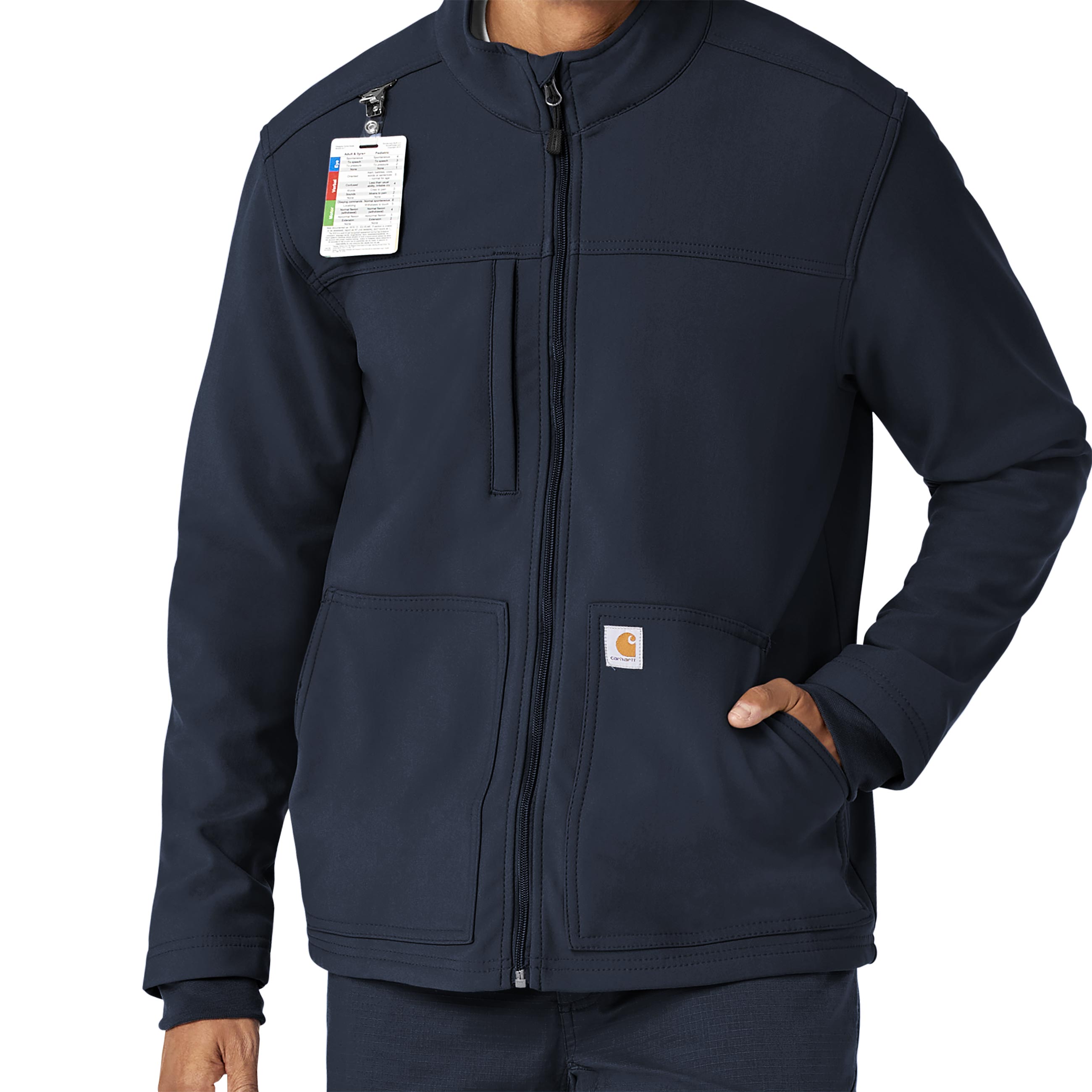 Rugged Flex C80023 Men's Bonded Fleece Jacket Navy