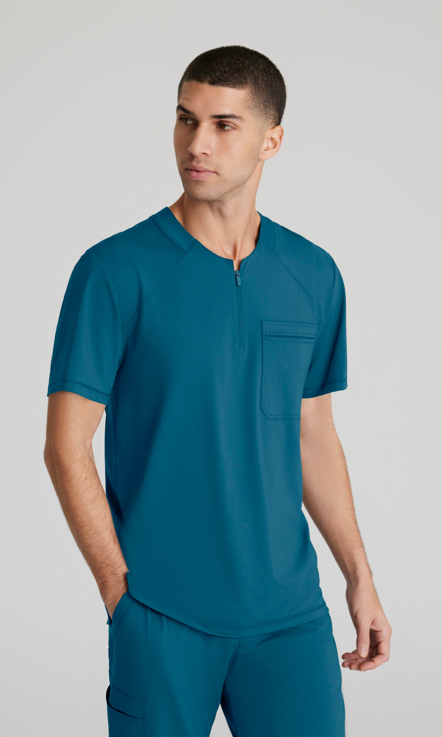 Skechers Slip-Ins Knits SKT229 Flex Knit Scrub Top Bahama