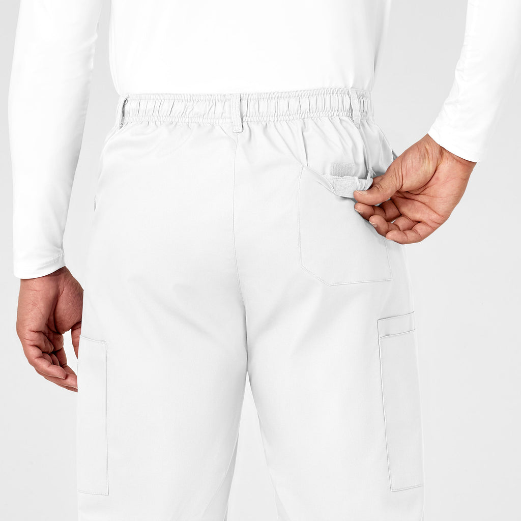 WonderWORK 503 Men's Cargo Scrub Pants White