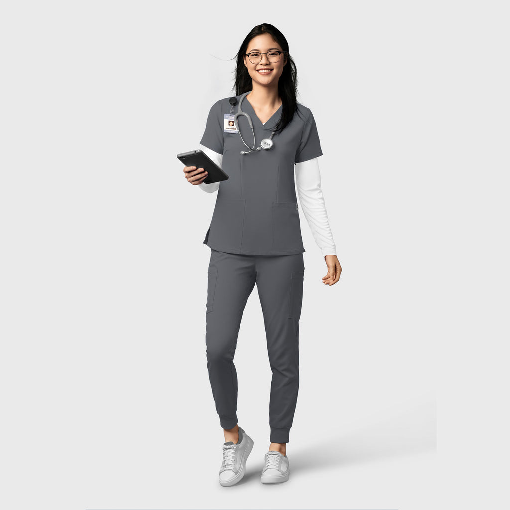 Thrive 5122 Cargo Jogger Scrub Pants Pewter