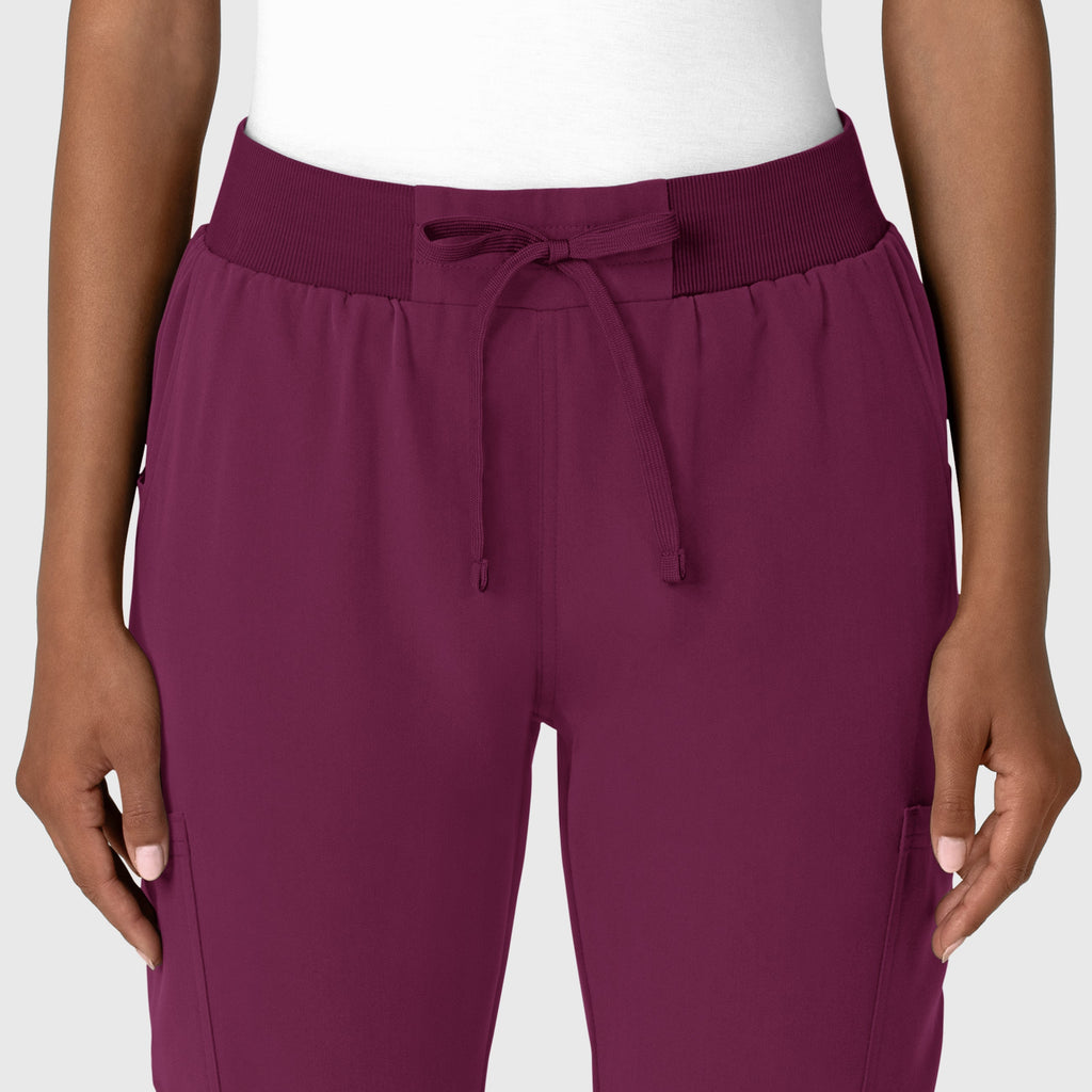 Nova 5132 Jogger Utility Scrub Pants Wine