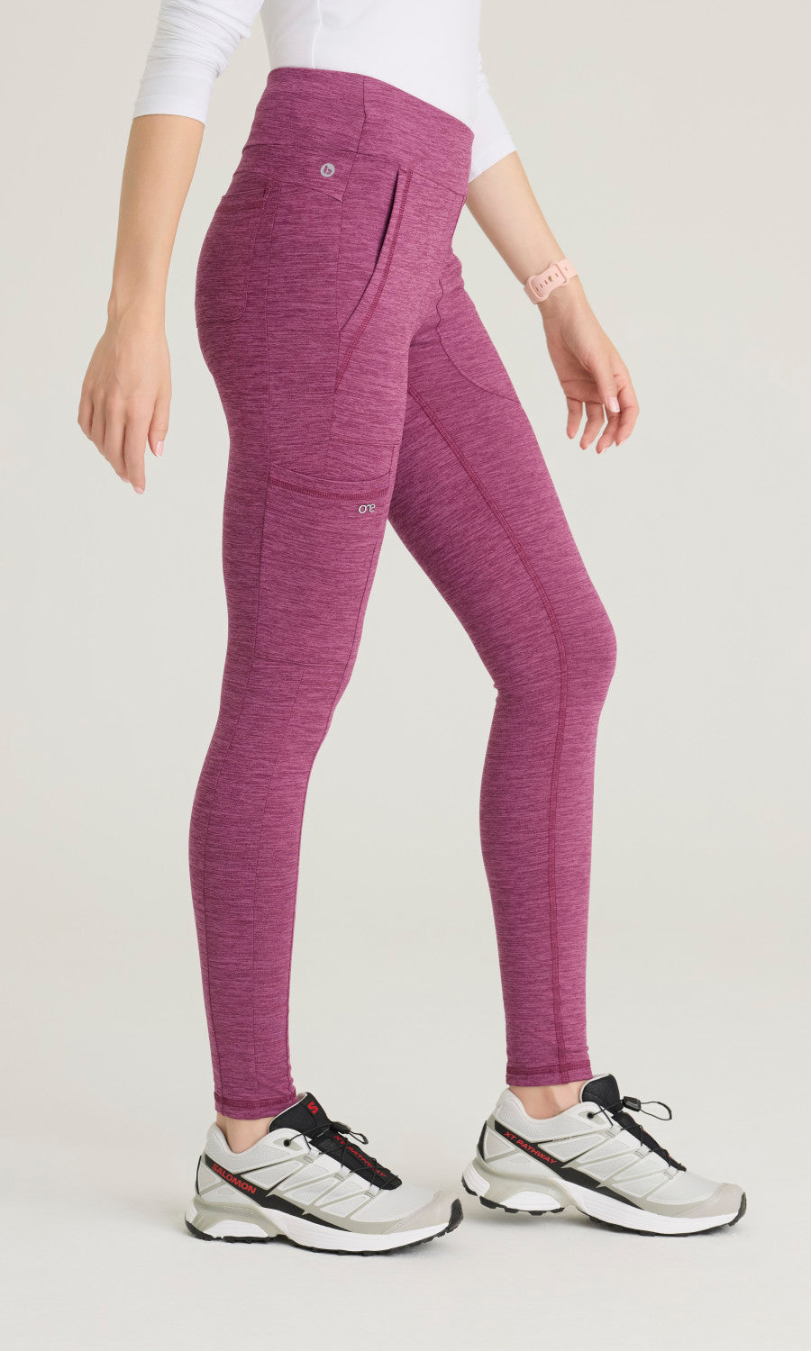 Barco One Performance Knit BOP700H Strive Leggings Dark Mauve Heather