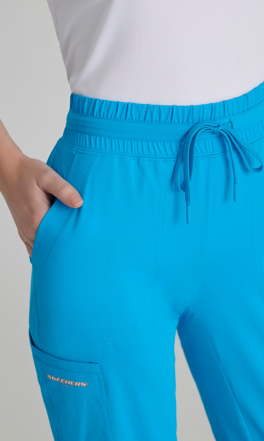 Skechers Slip-Ins Knits SKP668 Reach Knit Scrub Pants Bold Azure