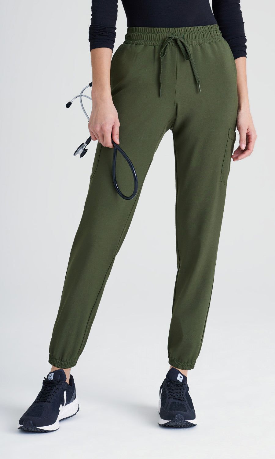 Grey's Anatomy Evolve GSSP625 Terra Scrub Joggers Fern