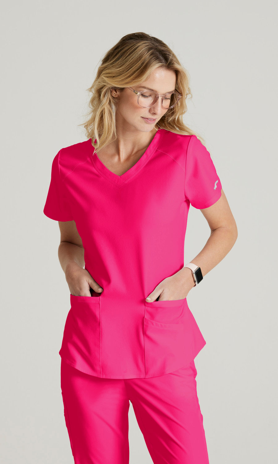 Skechers SK101 Breeze Scrub Top Vibrance Pink
