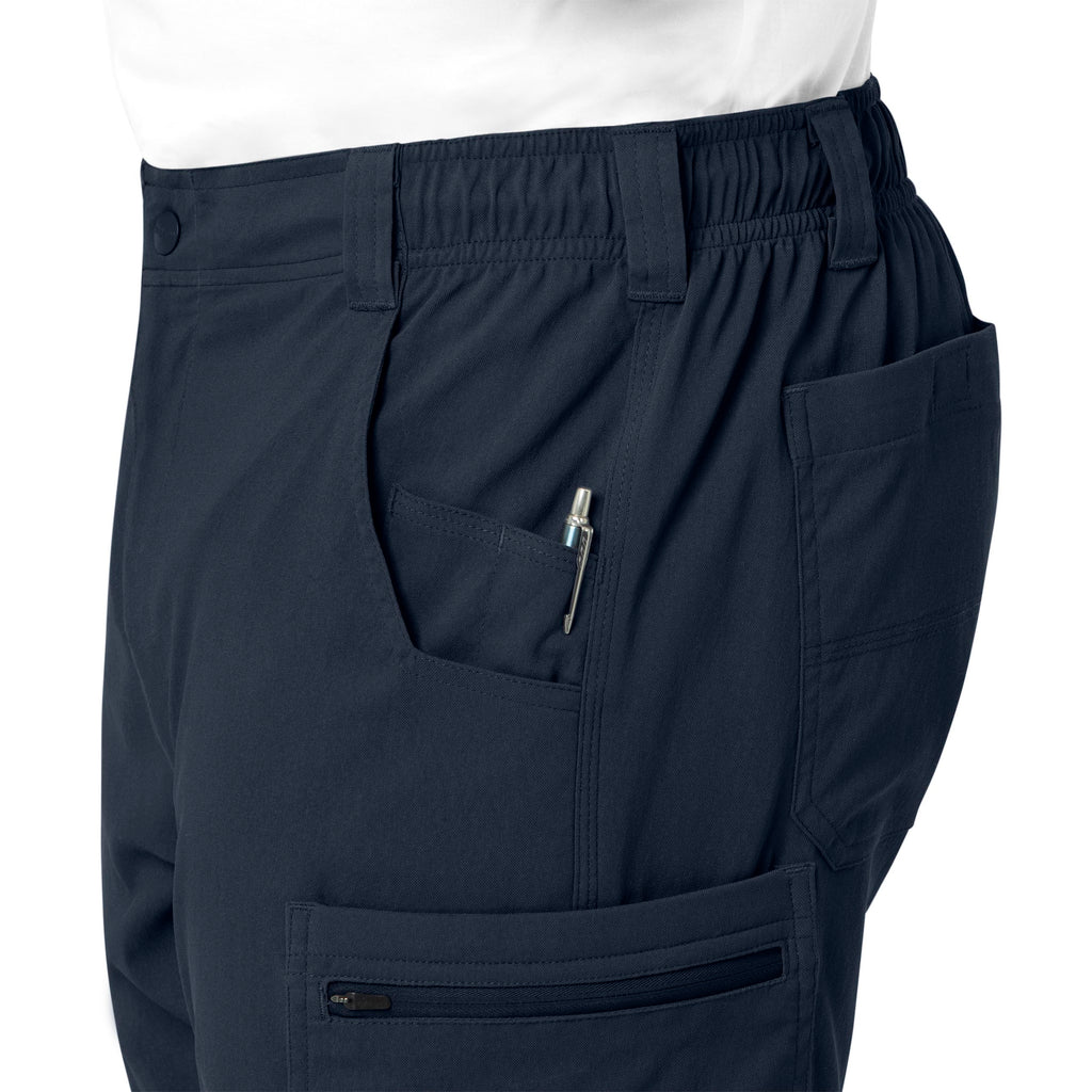 Rugged Flex Peak C55037 Men's Straight Leg Cargo Scrub Pants Navy