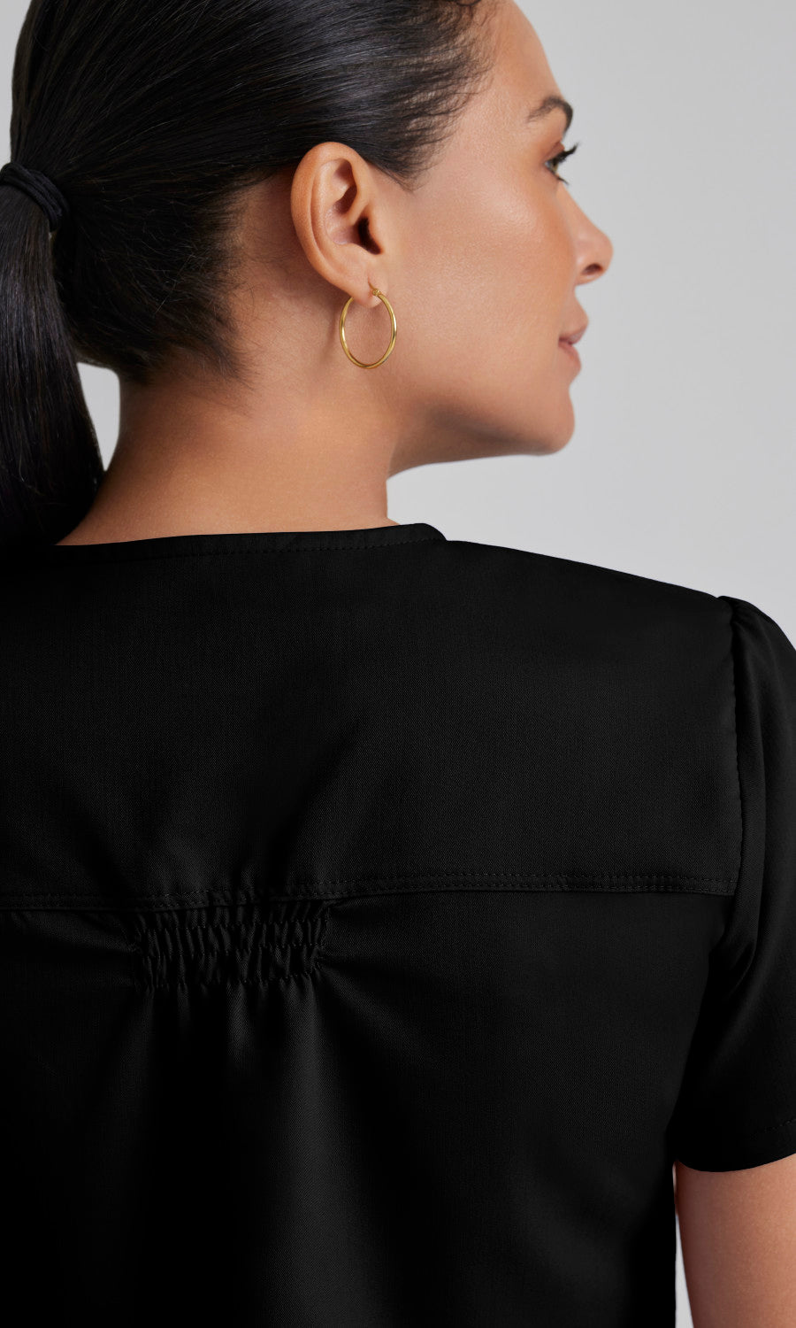 Grey's Anatomy 71166 Aubrey Scrub Top Black