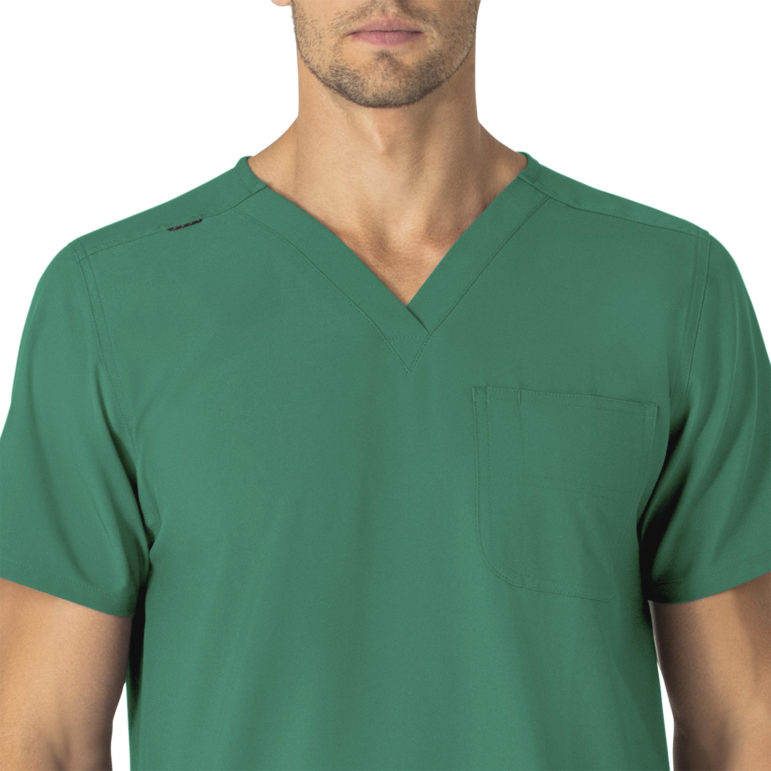 Force Essentials C15013 Unisex V-Neck 6-Pocket Scrub Top Hunter