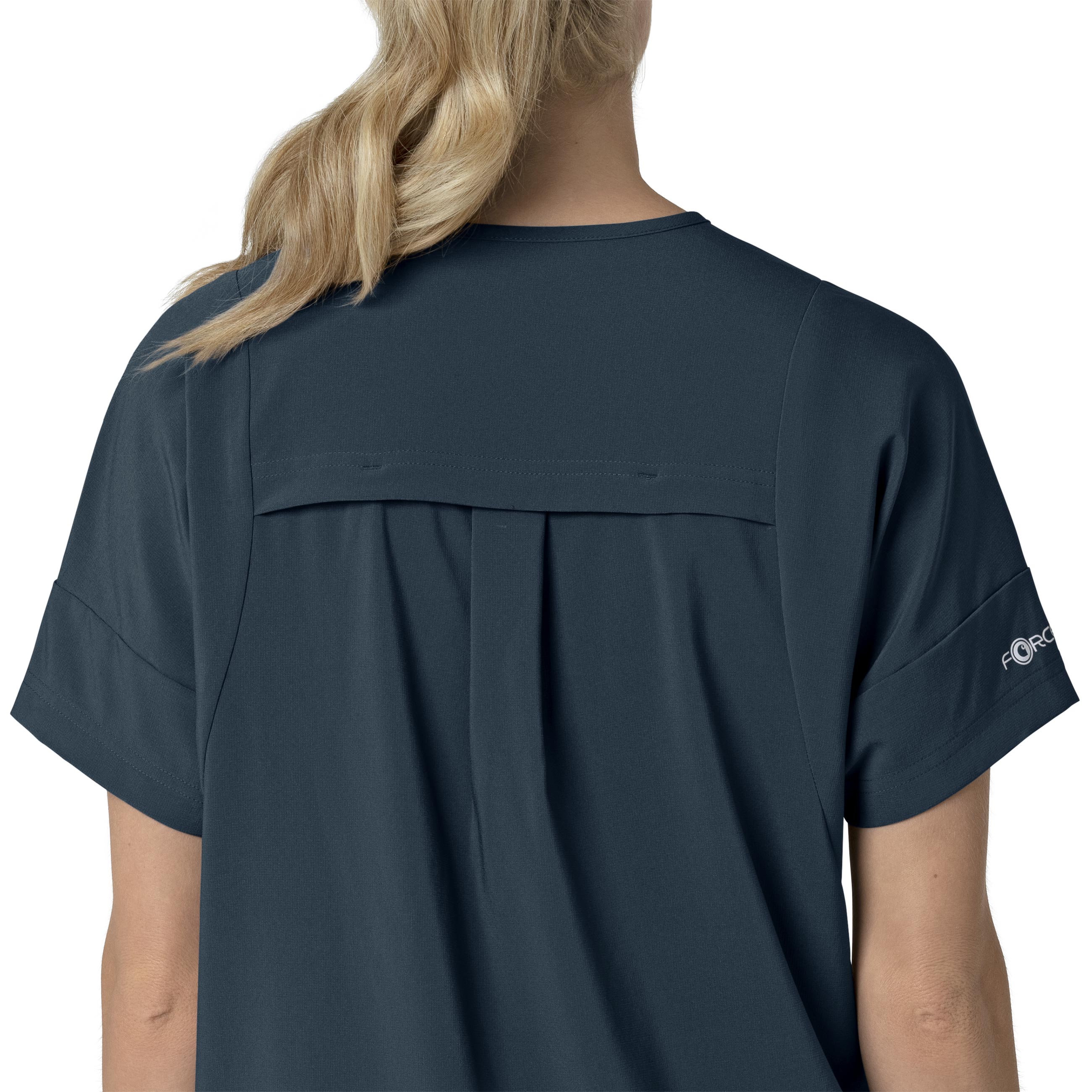 Force Cross-Flex C13110 Oversized V-Neck Scrub Top Navy