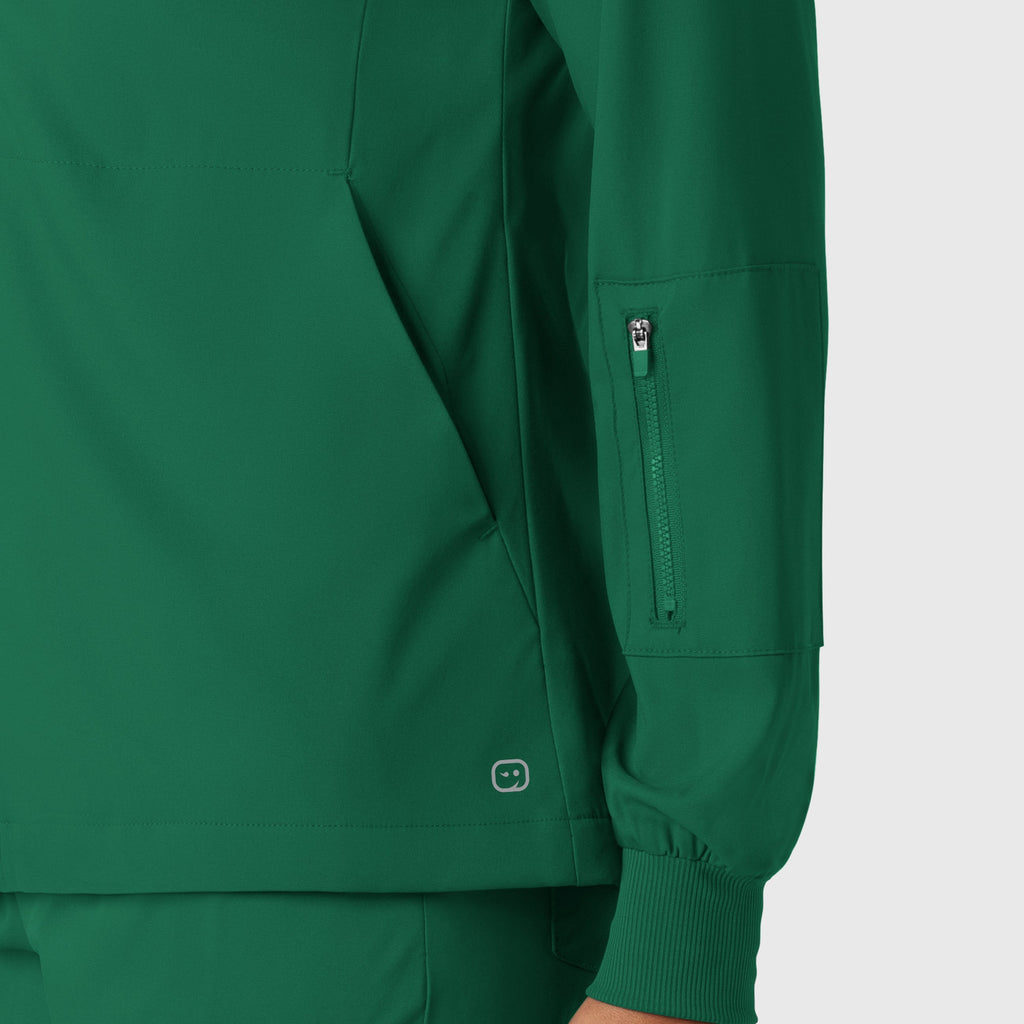 Boundless 8151 Warm Up Scrub Jacket Hunter