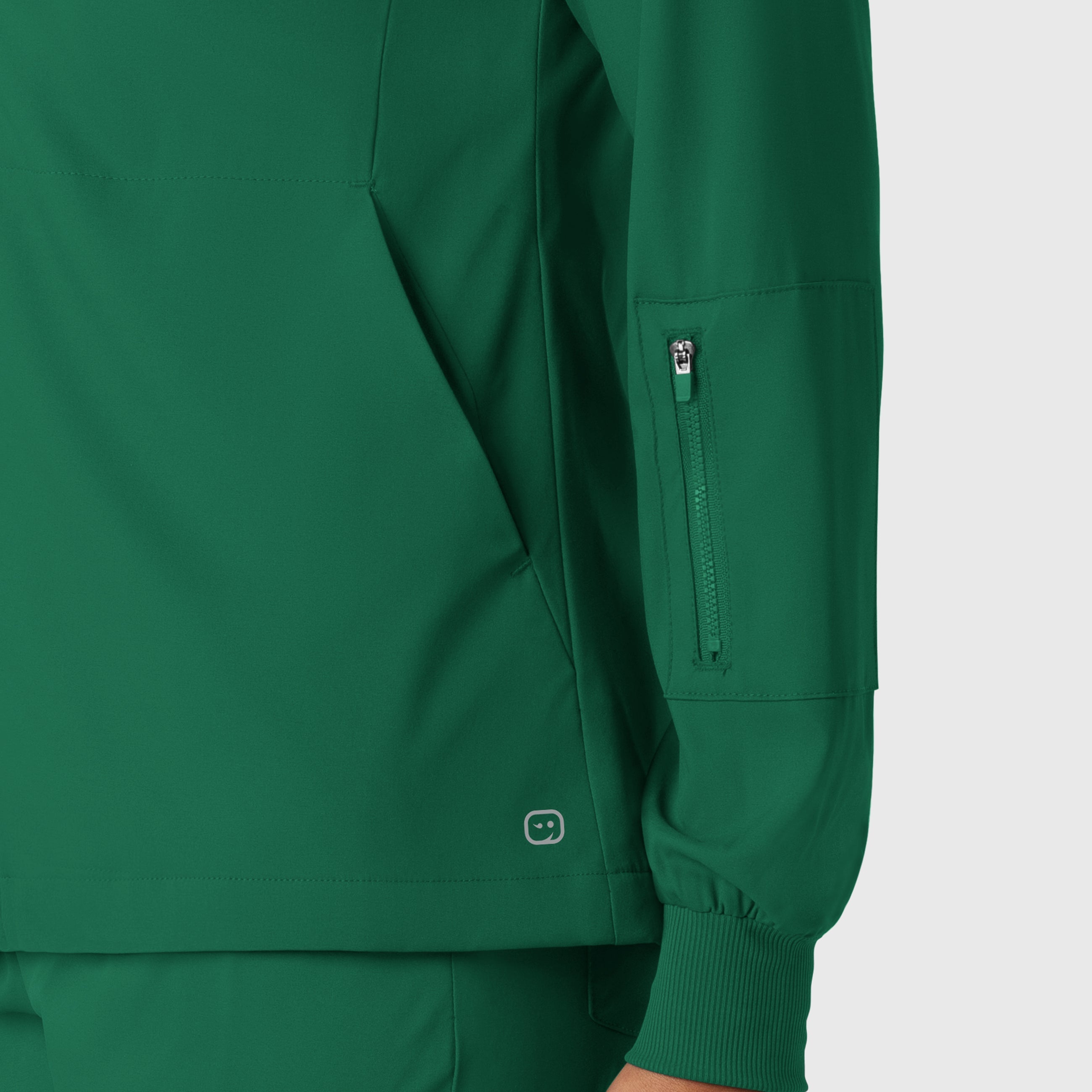 Boundless 8151 Warm Up Scrub Jacket Hunter