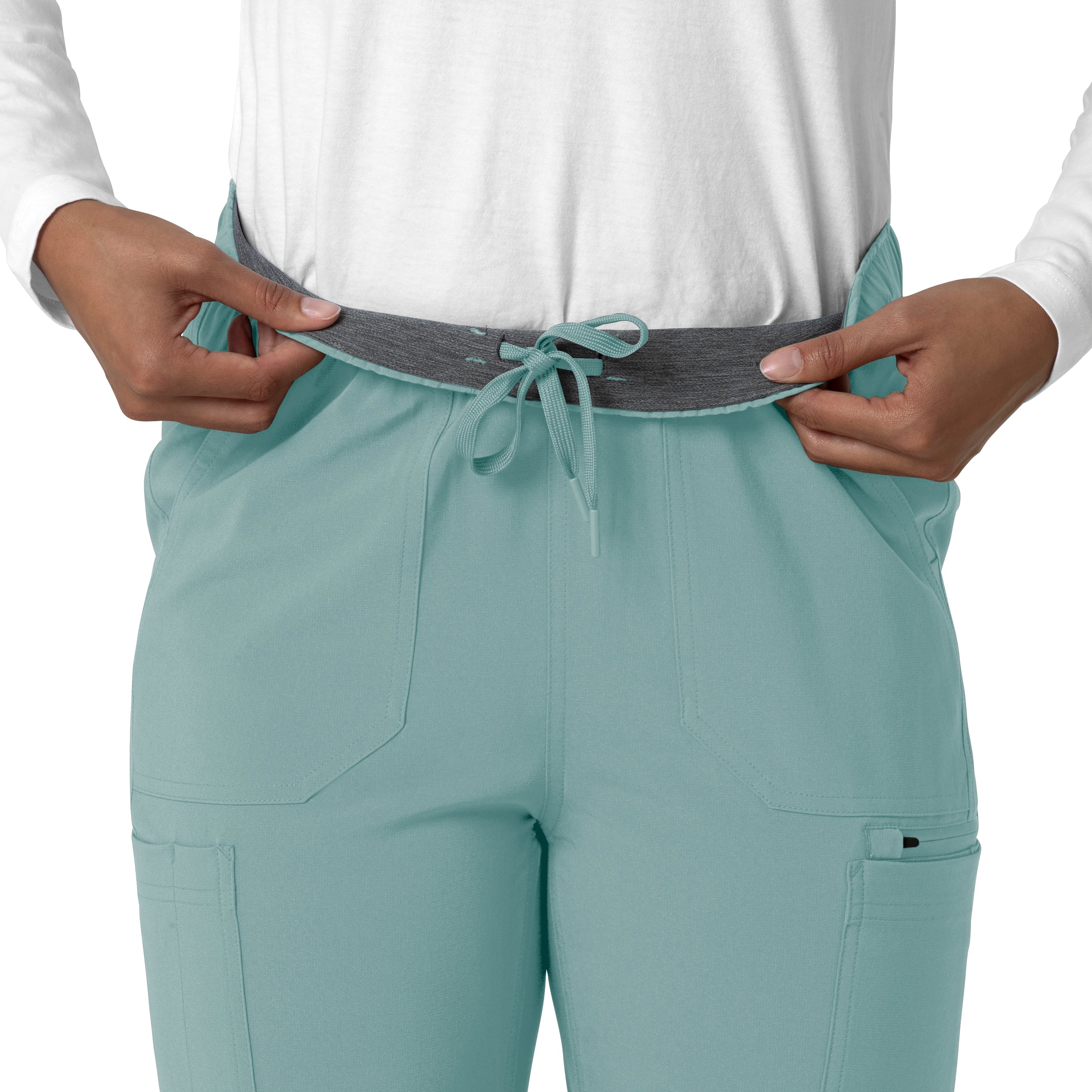 Force Cross-Flex C53210 Straight Leg Cargo Scrub Pants Summer Blue