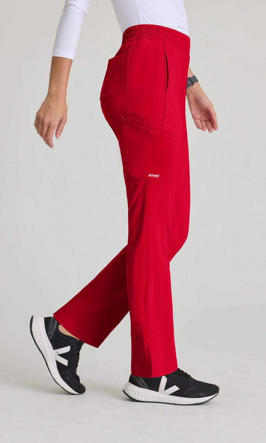 Grey's Anatomy Evolve GSSP627 Cosmo Scrub Pants True Red
