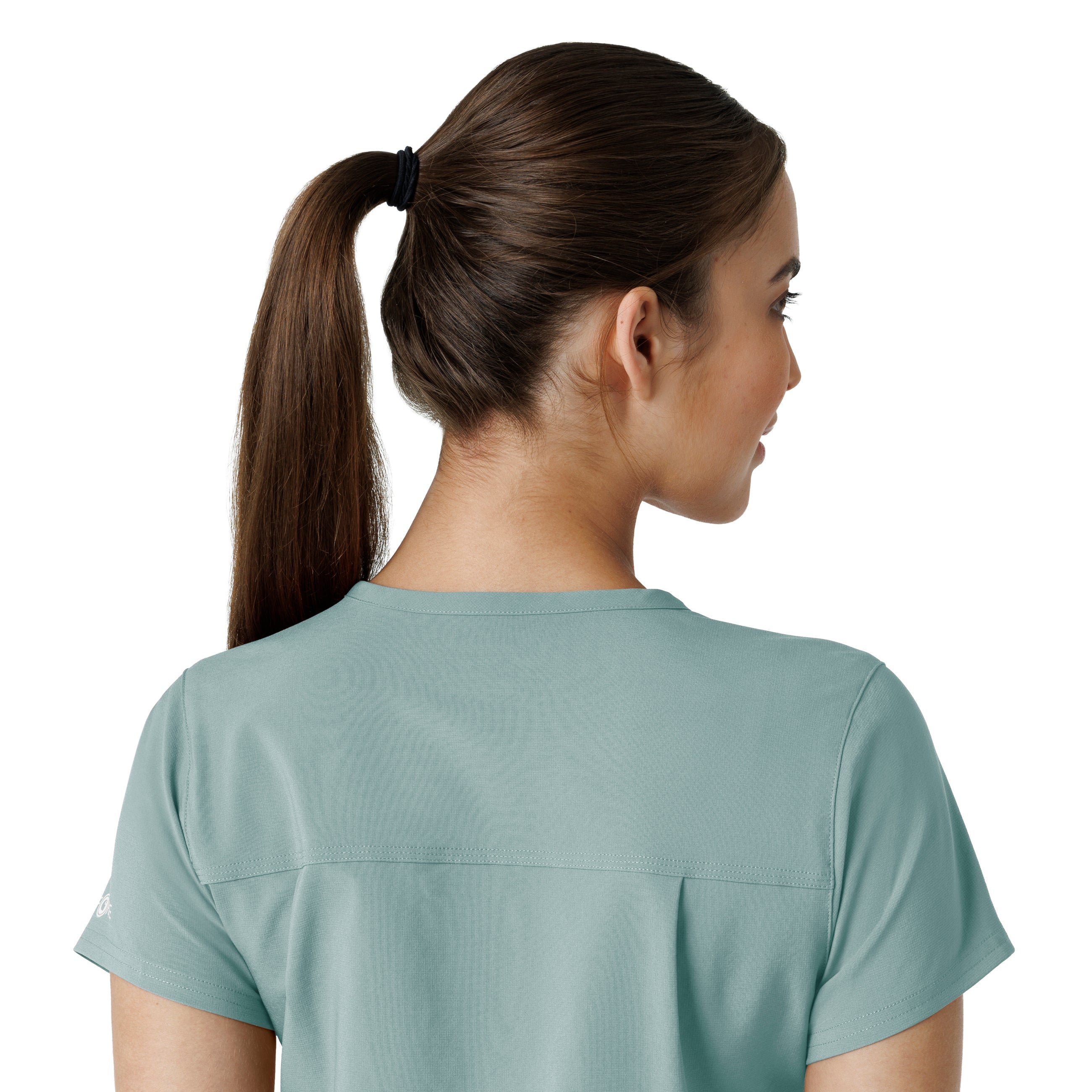 Force Cross-Flex C13410 Tuck-In Scrub Top Summer Blue