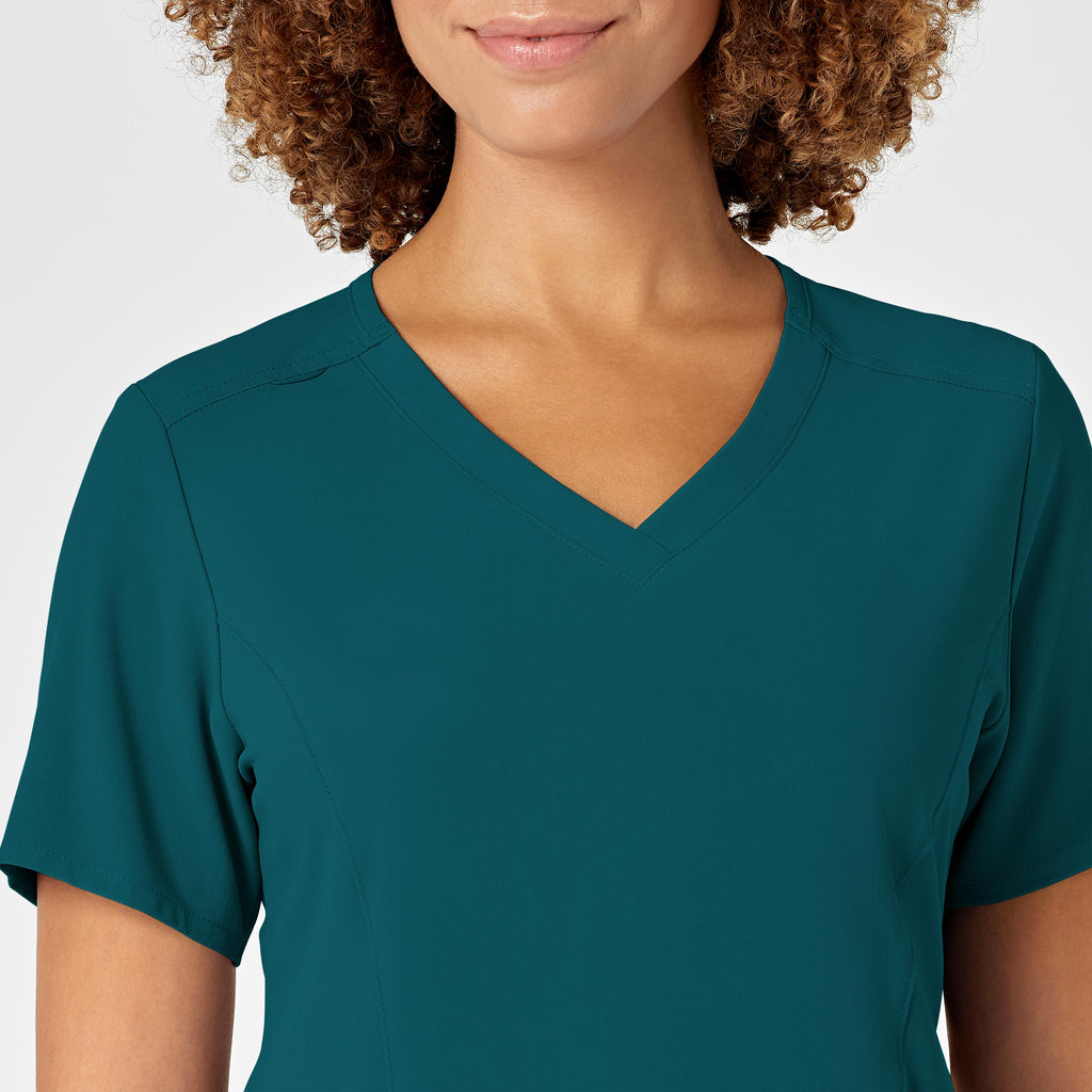 RENEW 6134 V-Neck Scrub Top Caribbean Blue