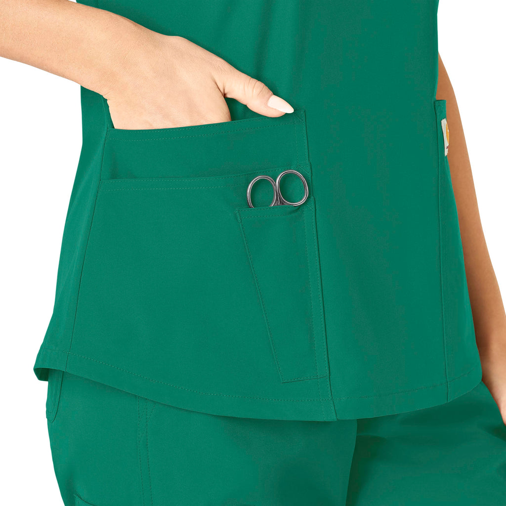 Force Essentials C12113 V-Neck Scrub Top Hunter