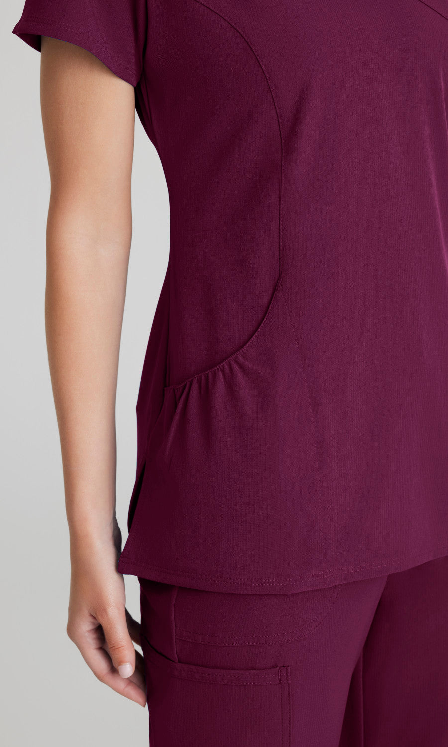 Skechers Vitality SKT064 Charge Scrub Top Wine