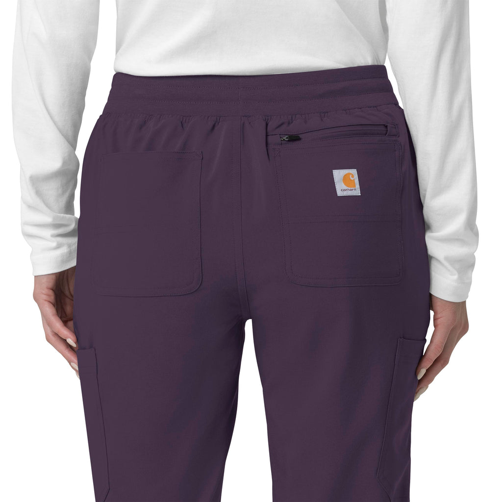 Force Cross-Flex C53110 Cargo Jogger Scrub Pants Black Plum