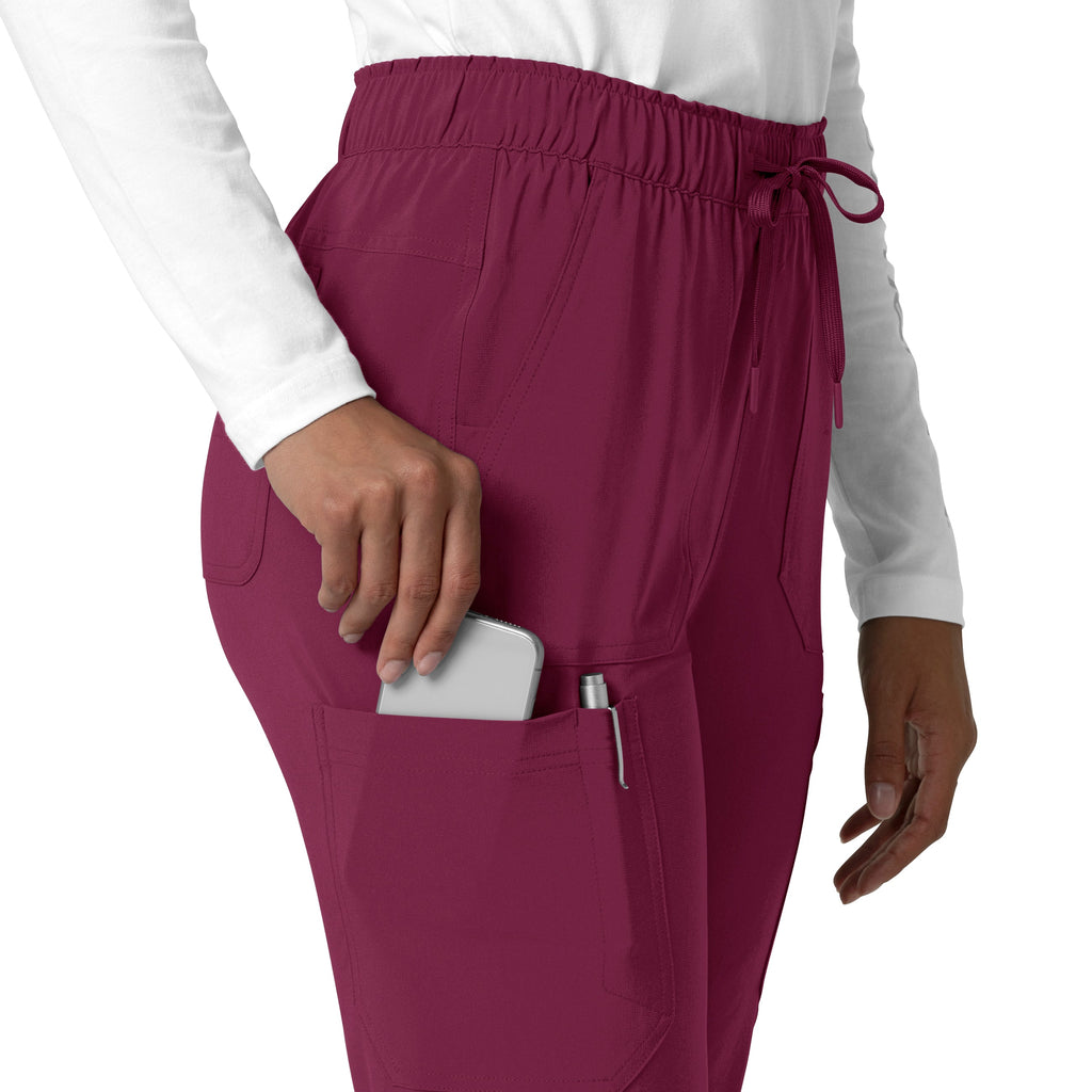 Force Cross-Flex C53210 Straight Leg Cargo Scrub Pants Wine