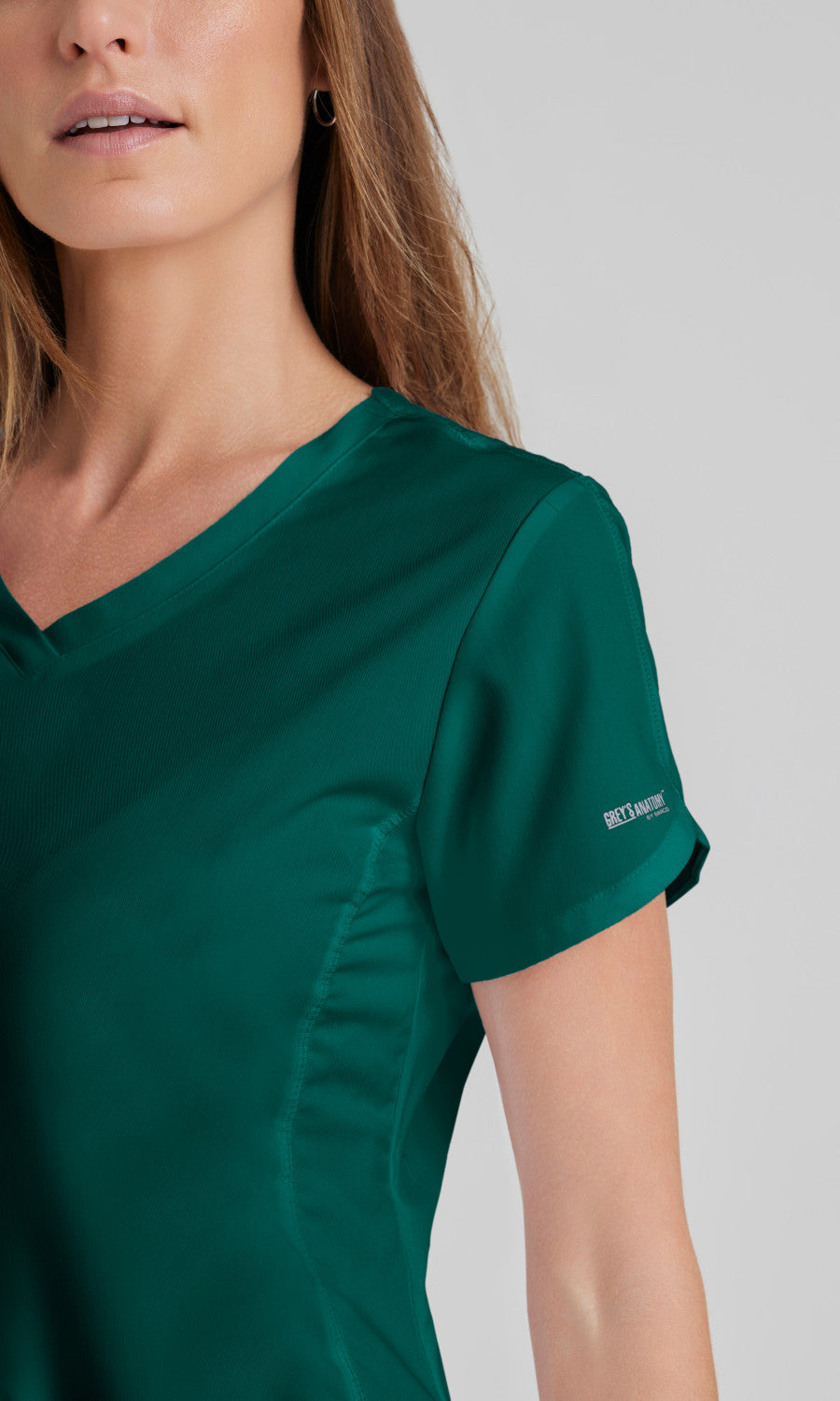Grey's Anatomy 41423 Cora Scrub Top Hunter Green
