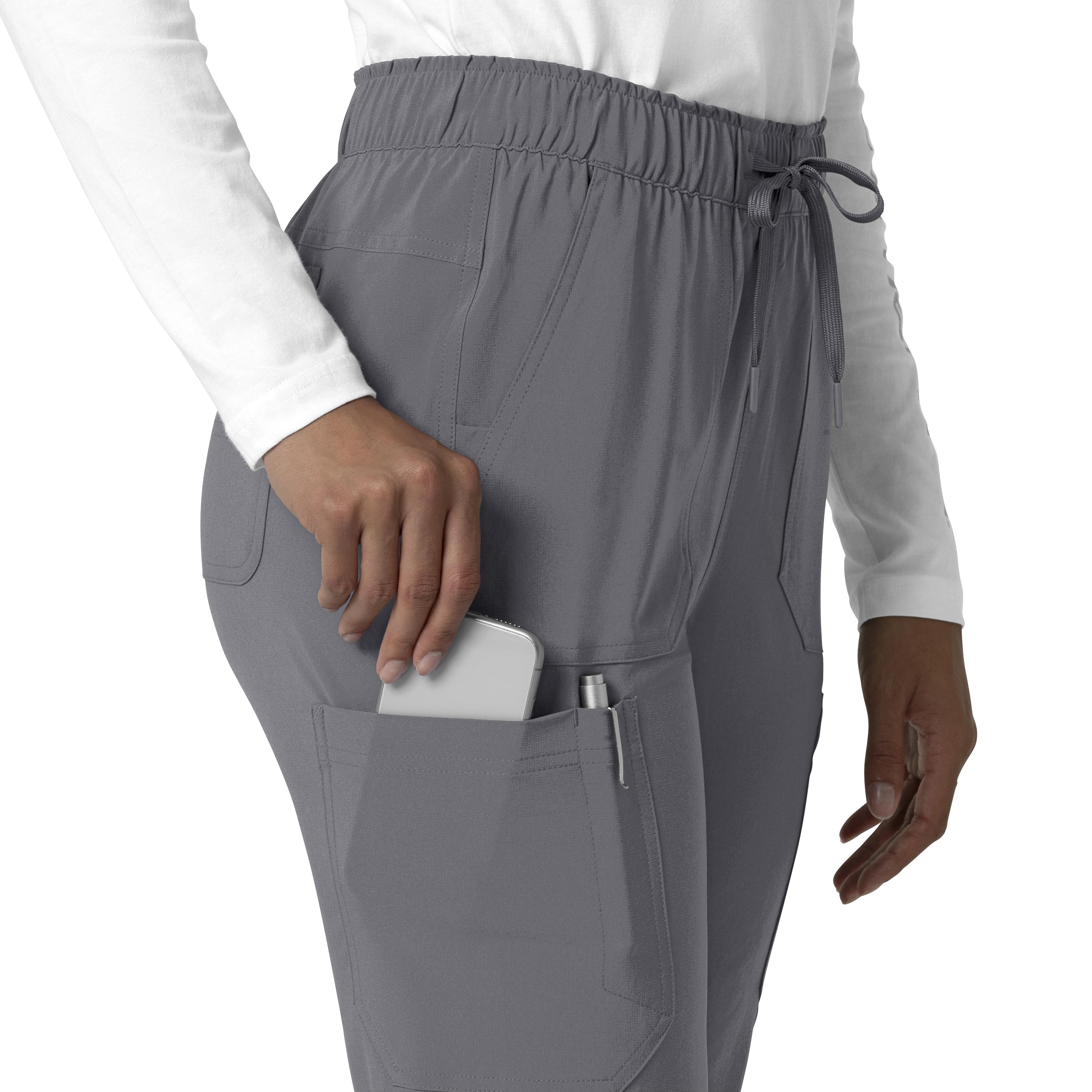 Force Cross-Flex C53210 Straight Leg Cargo Scrub Pants Pewter