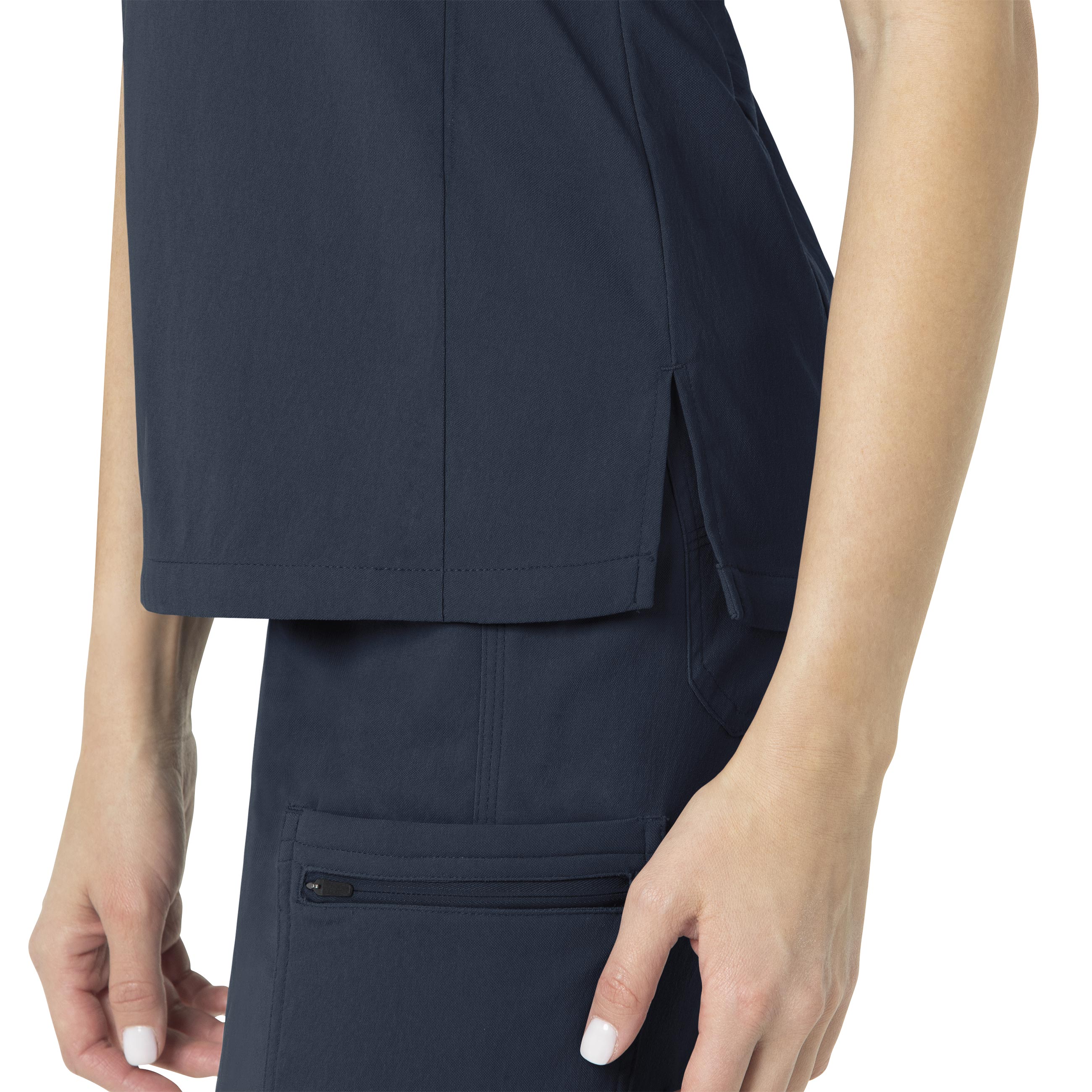 Rugged Flex Peak C12137 Tuck-In Scrub Top Navy
