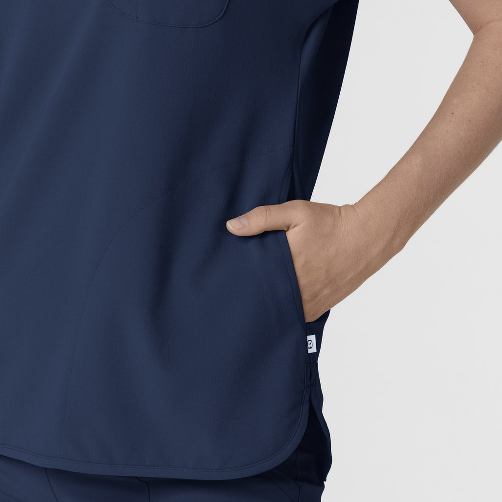 RENEW 6634 Dolman Scrub Top Navy