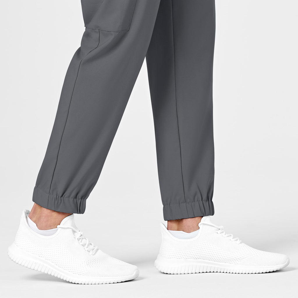 W123 5655 Men's Cargo Jogger Scrub Pants Pewter