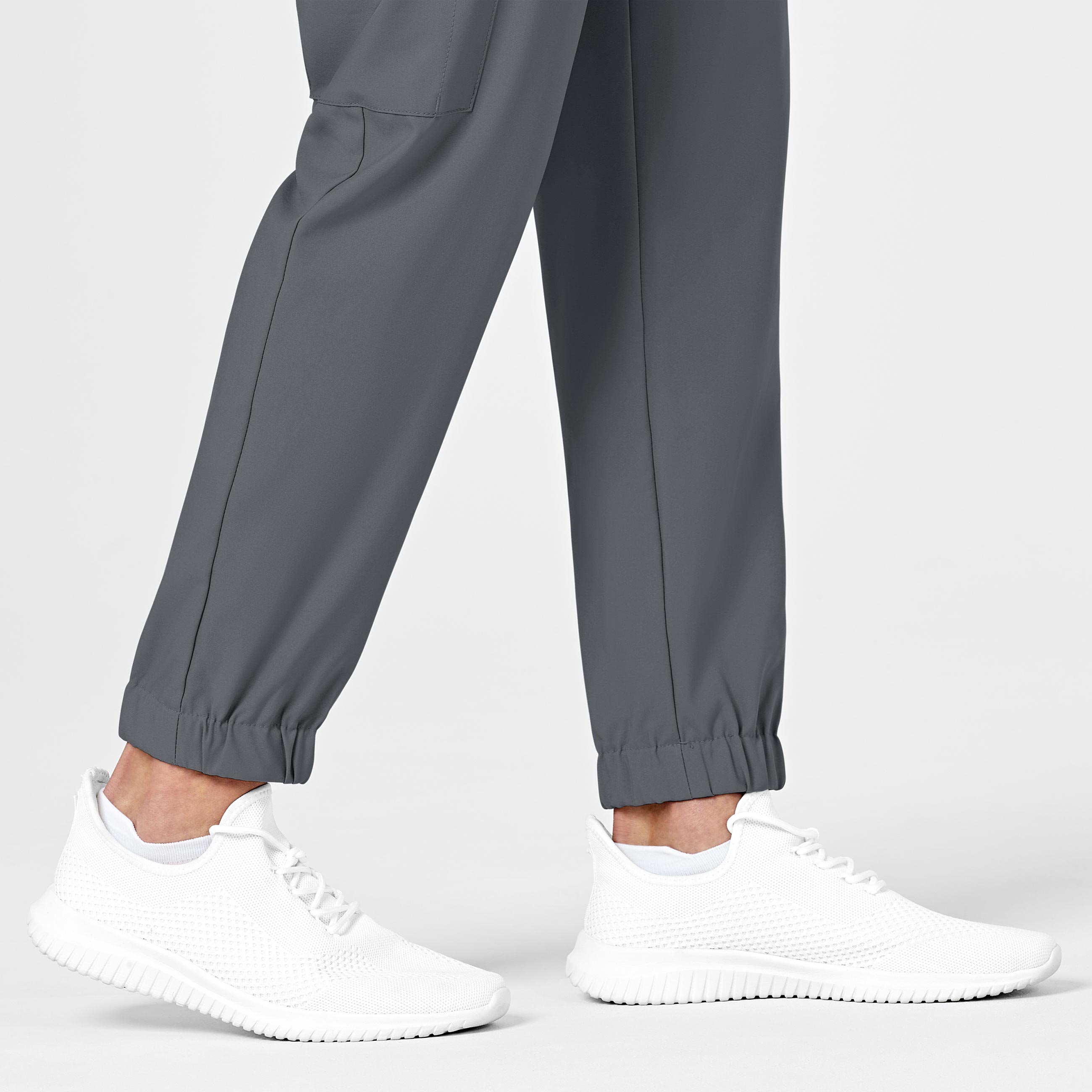 W123 5655 Men's Cargo Jogger Scrub Pants Pewter