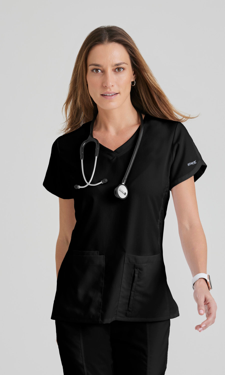 Grey's Anatomy 41423 Cora Scrub Top Black