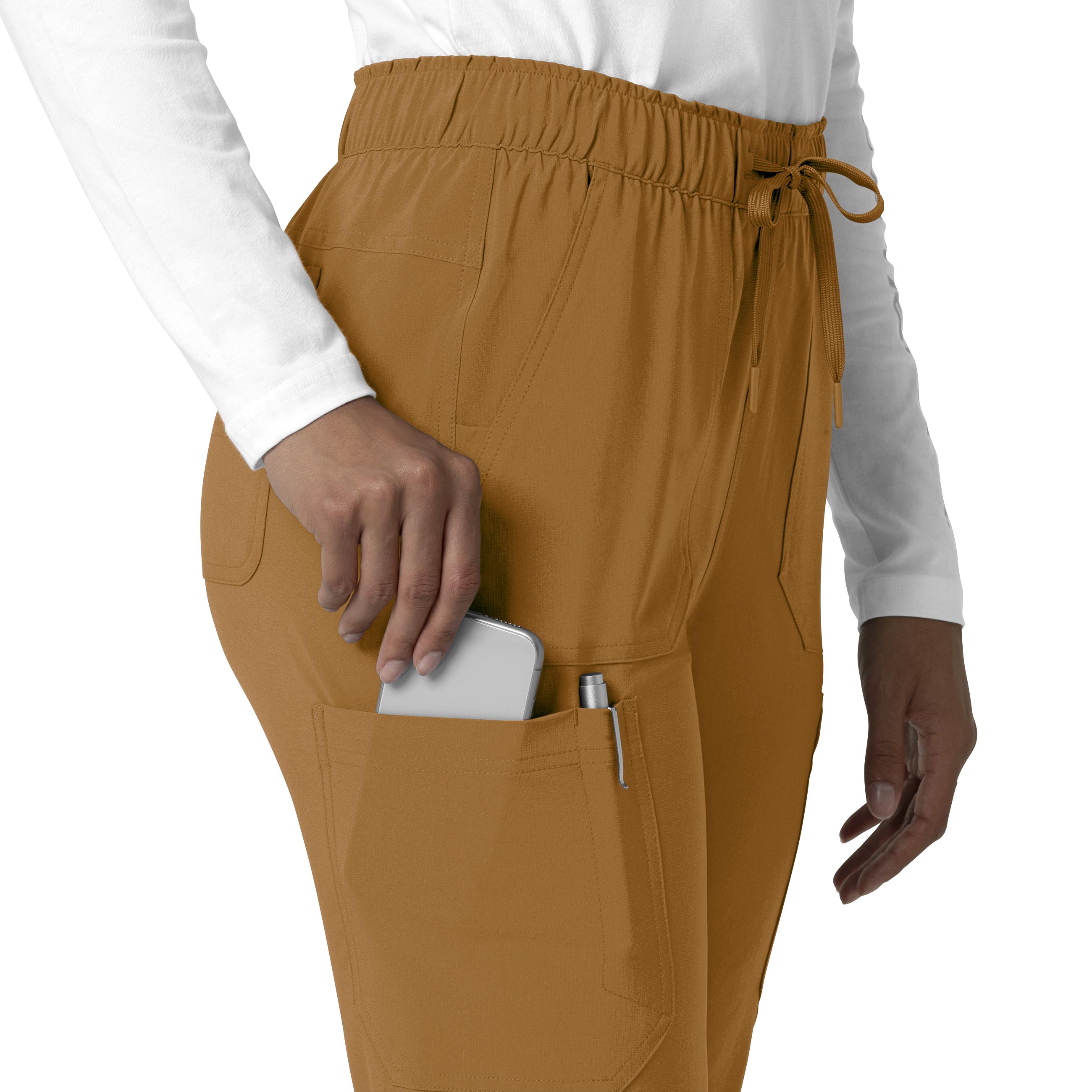 Force Cross-Flex C53210 Straight Leg Cargo Scrub Pants Fox Brown