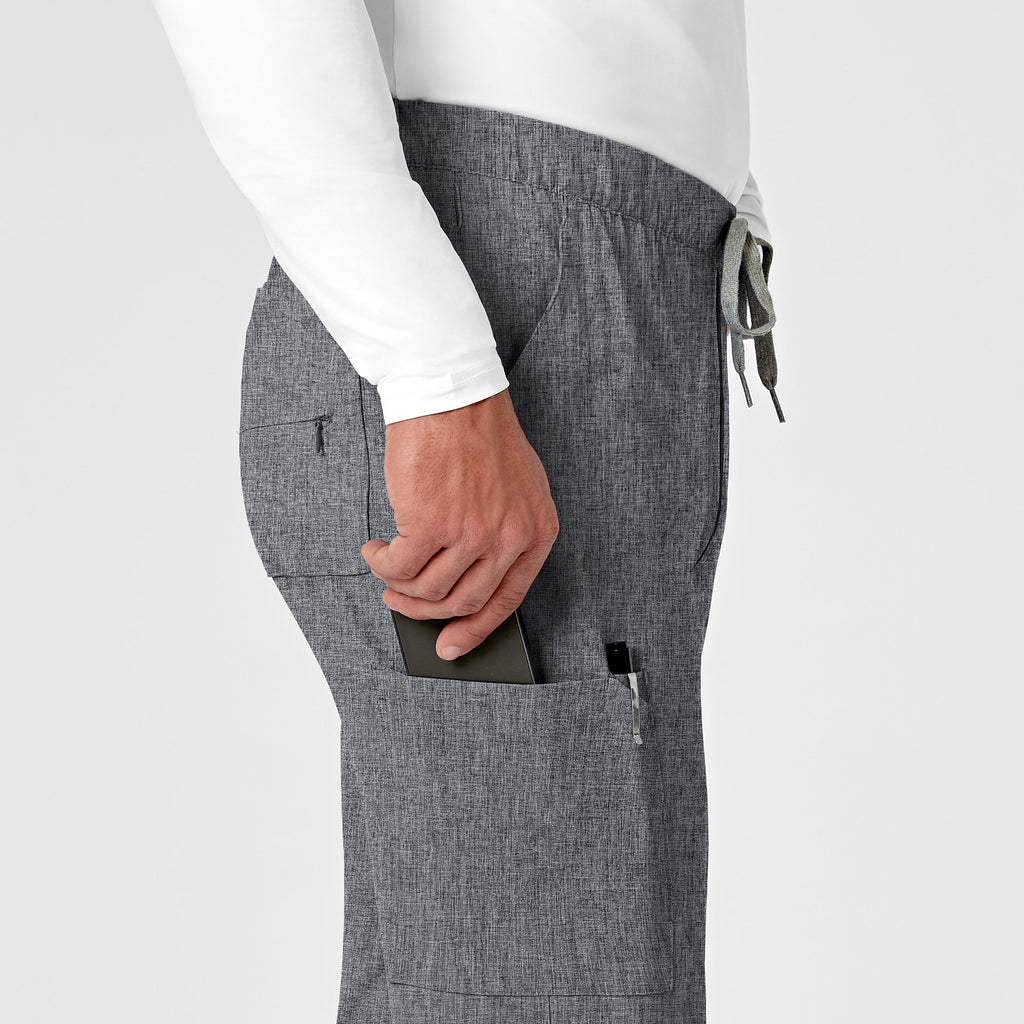 RENEW 5034 Men's Jogger Scrub Pants Grey Heather