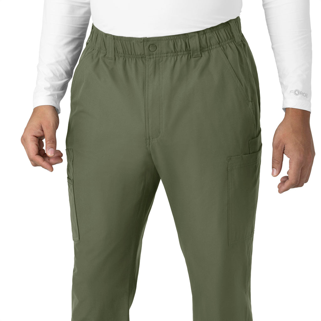 Force Essentials C56113 Men's Straight Leg Cargo Scrub Pants Olive
