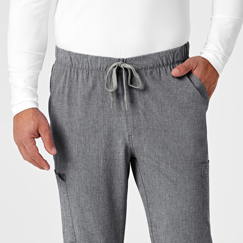 RENEW 5034 Men's Jogger Scrub Pants Grey Heather