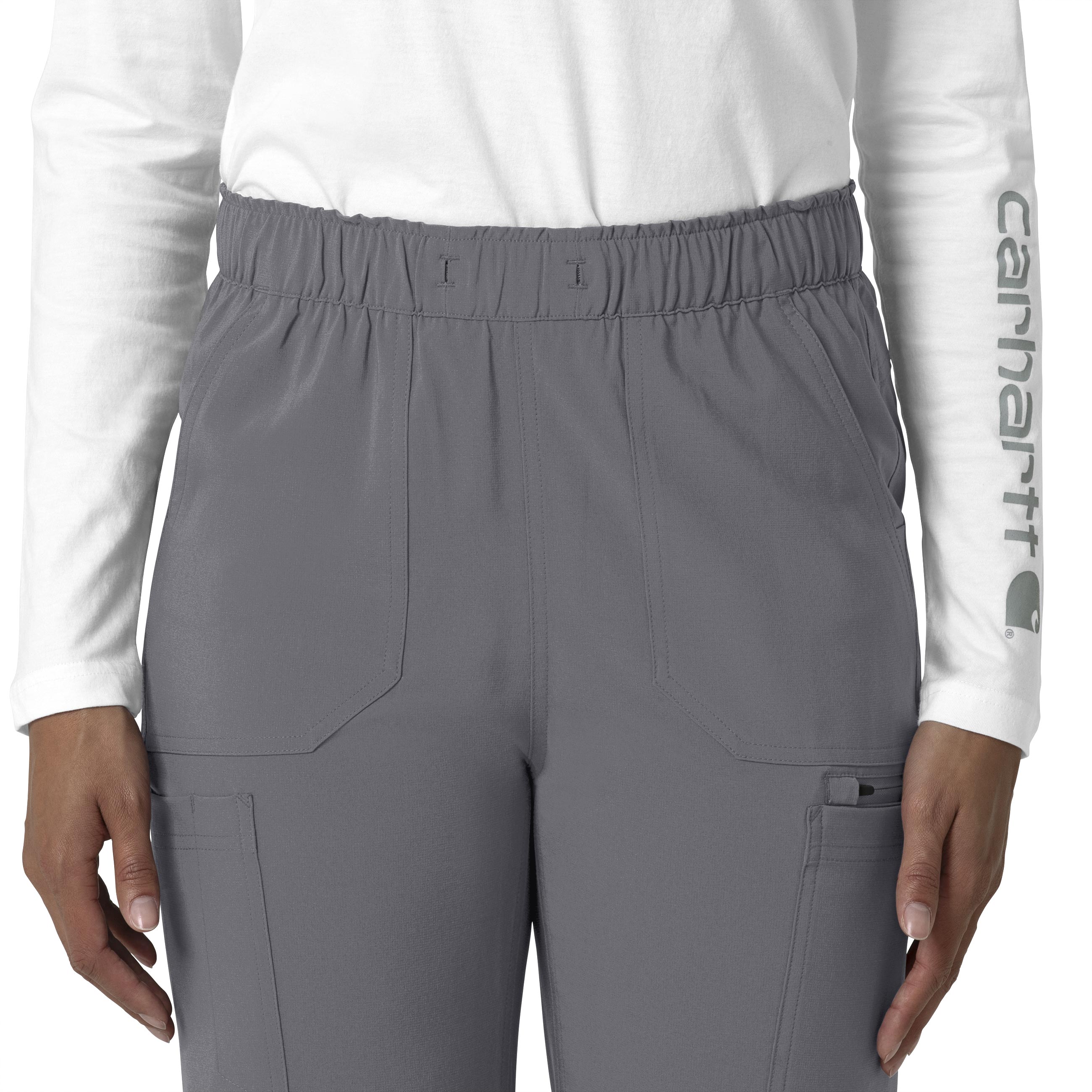 Force Cross-Flex C53210 Straight Leg Cargo Scrub Pants Pewter