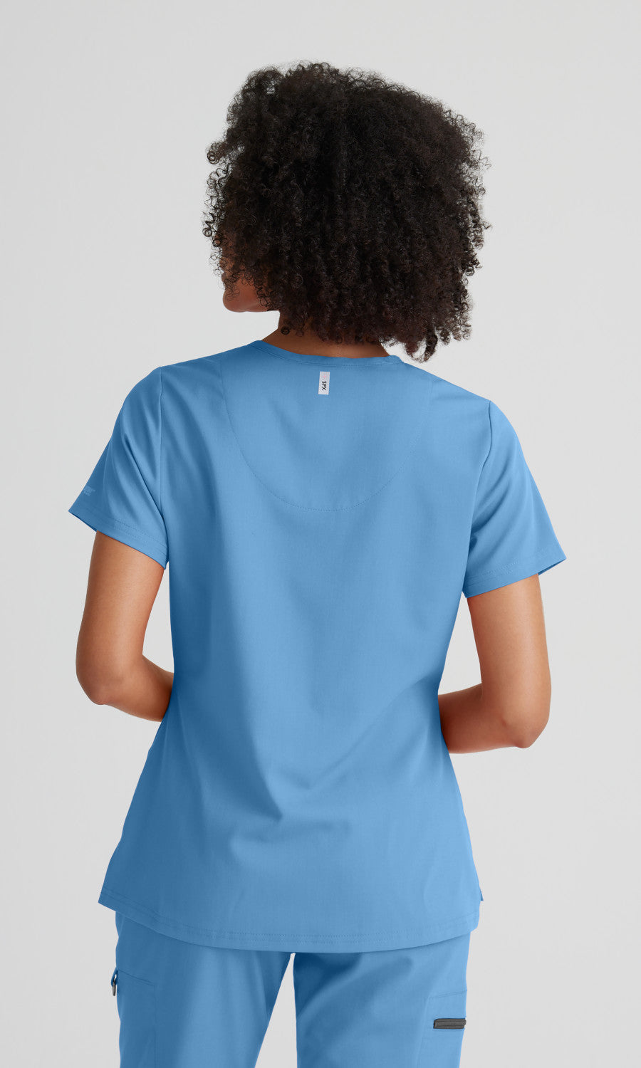 Grey's Anatomy Stretch GVST028 Bree Scrub Top Ciel Blue