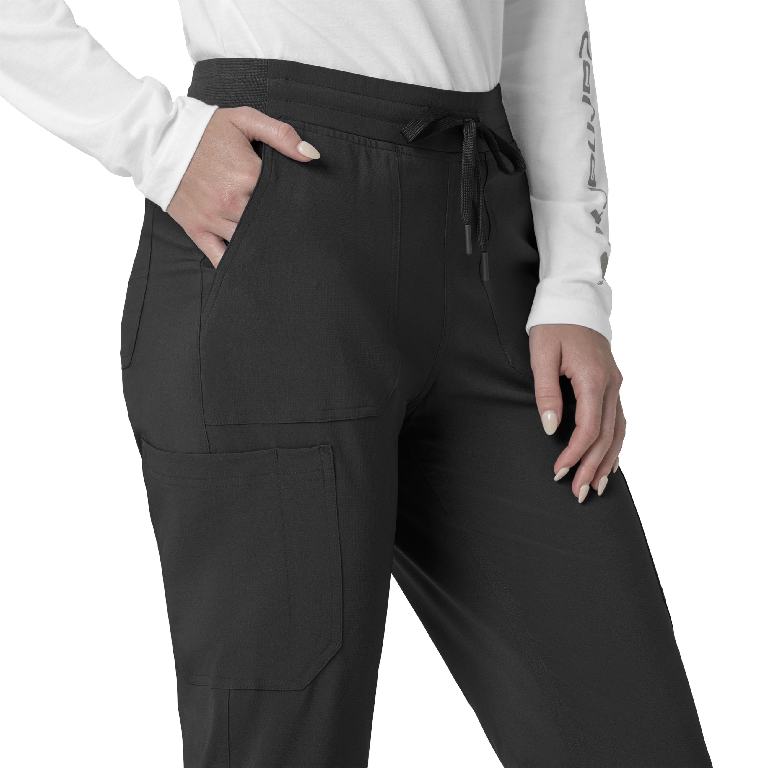 Force Cross-Flex C53110 Cargo Jogger Scrub Pants Black