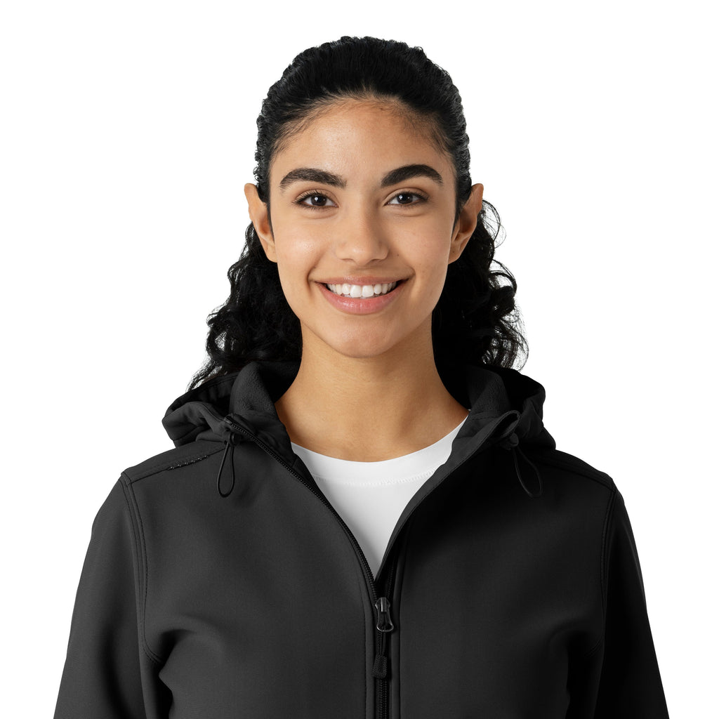 Layers C85023 Bonded Fleece Hoodie Black
