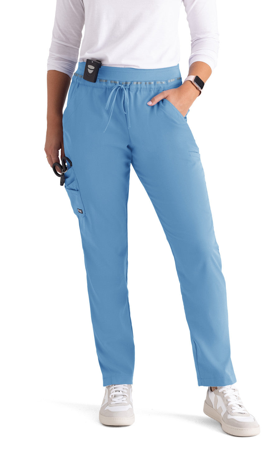 Grey's Anatomy Stretch GRSP526 Serena Scrub Pants Ciel Blue