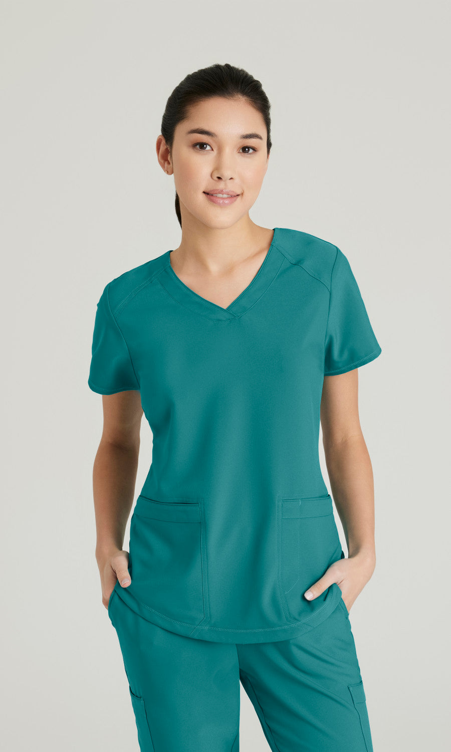 Grey's Anatomy Evolve GSST180 Rhythm Scrub Top Teal