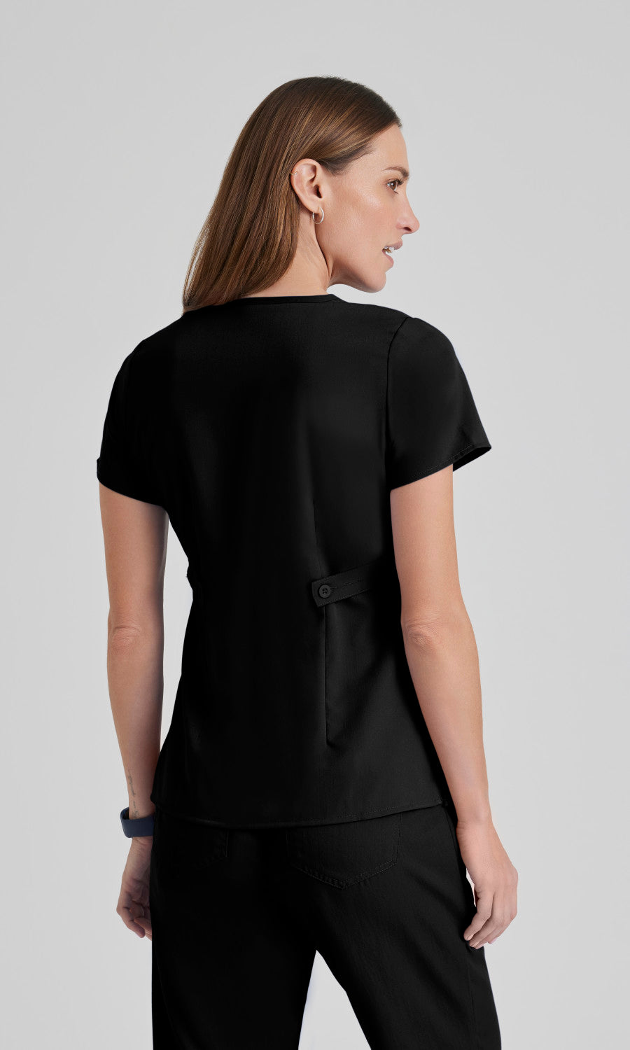 Grey's Anatomy 4153 Riley Scrub Top Black