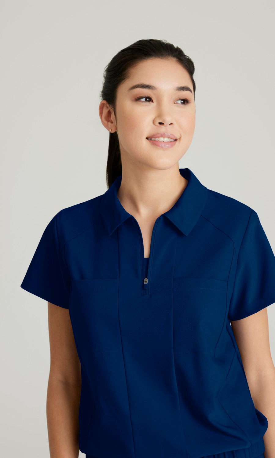 Grey's Anatomy Evolve GSST215 Perseverance Scrub Top Indigo