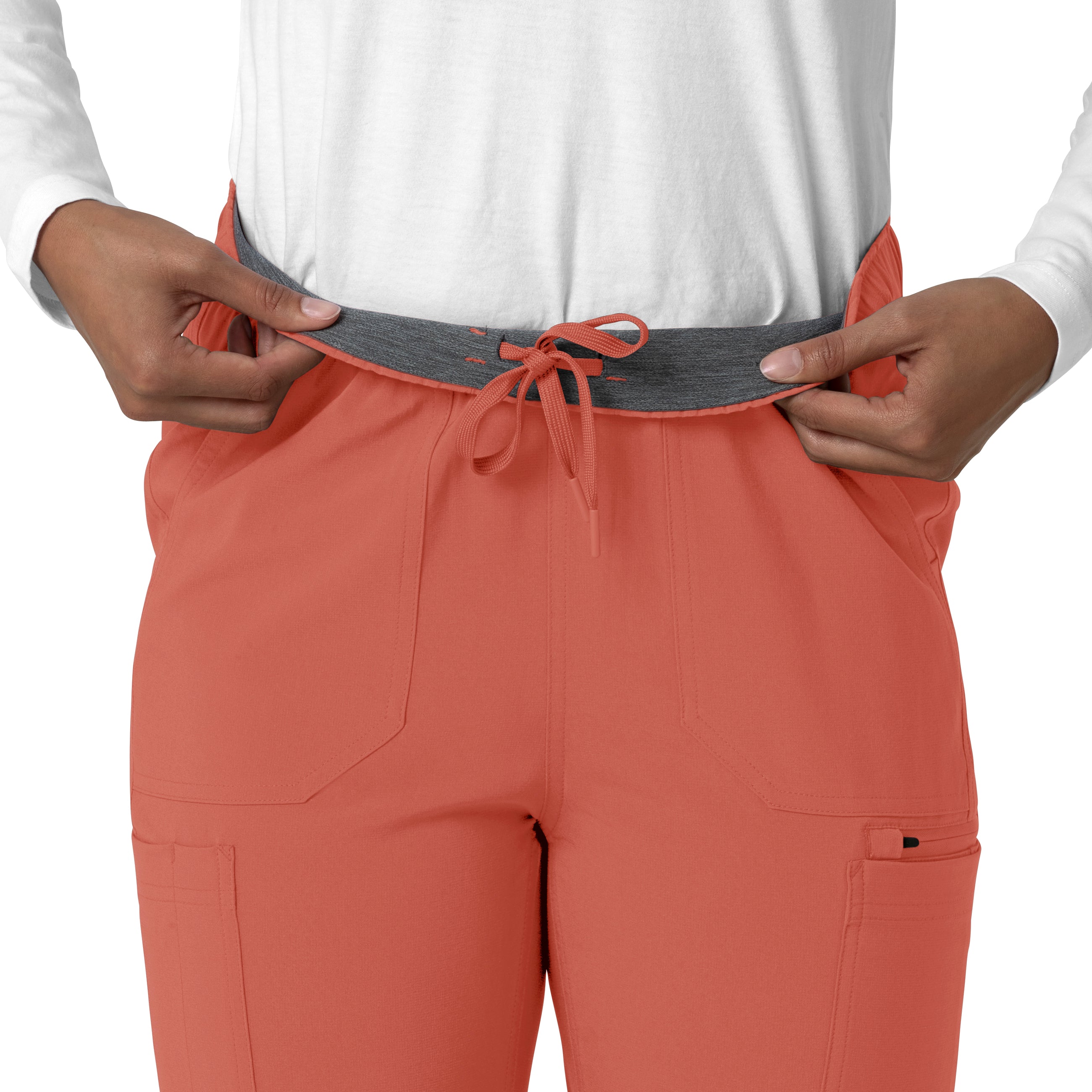 Force Cross-Flex C53210 Women's Straight Leg Cargo Scrub Pants Dusty Cedar
