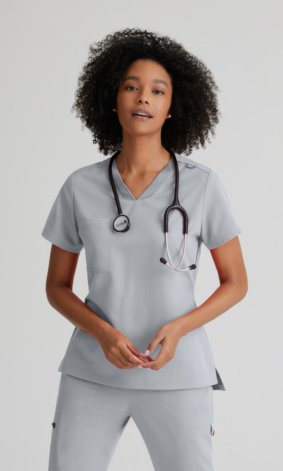 Grey's Anatomy Stretch GVST028 Bree Scrub Top Moonstruck