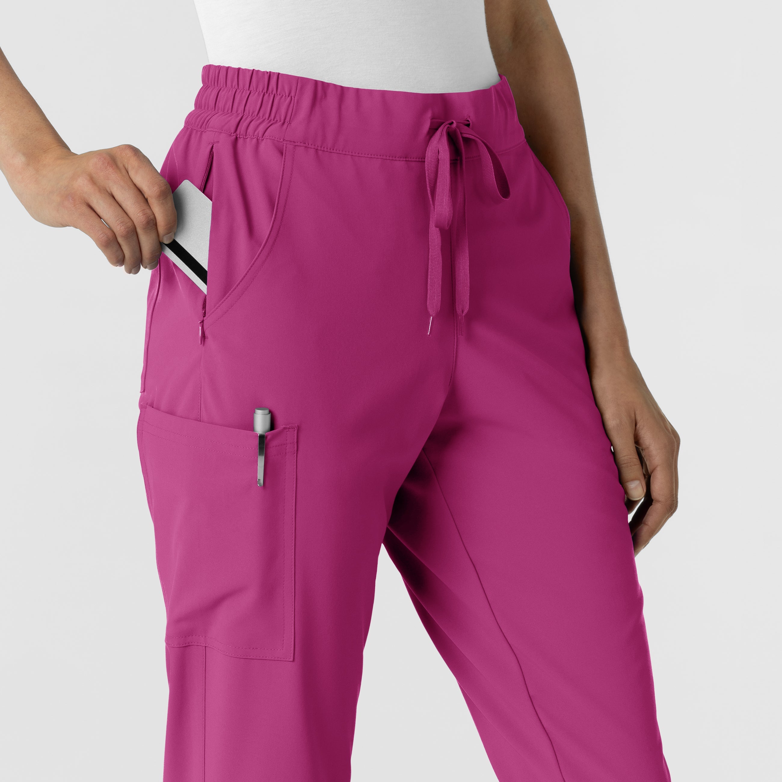 RENEW 5934 Jogger Scrub Pants Raspberry