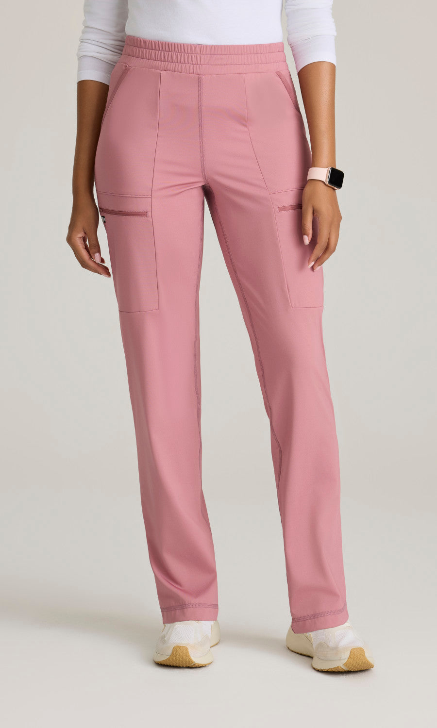 Grey's Anatomy Knits GRSP685 Momentum Knit Scrub Pants Canyon Pink