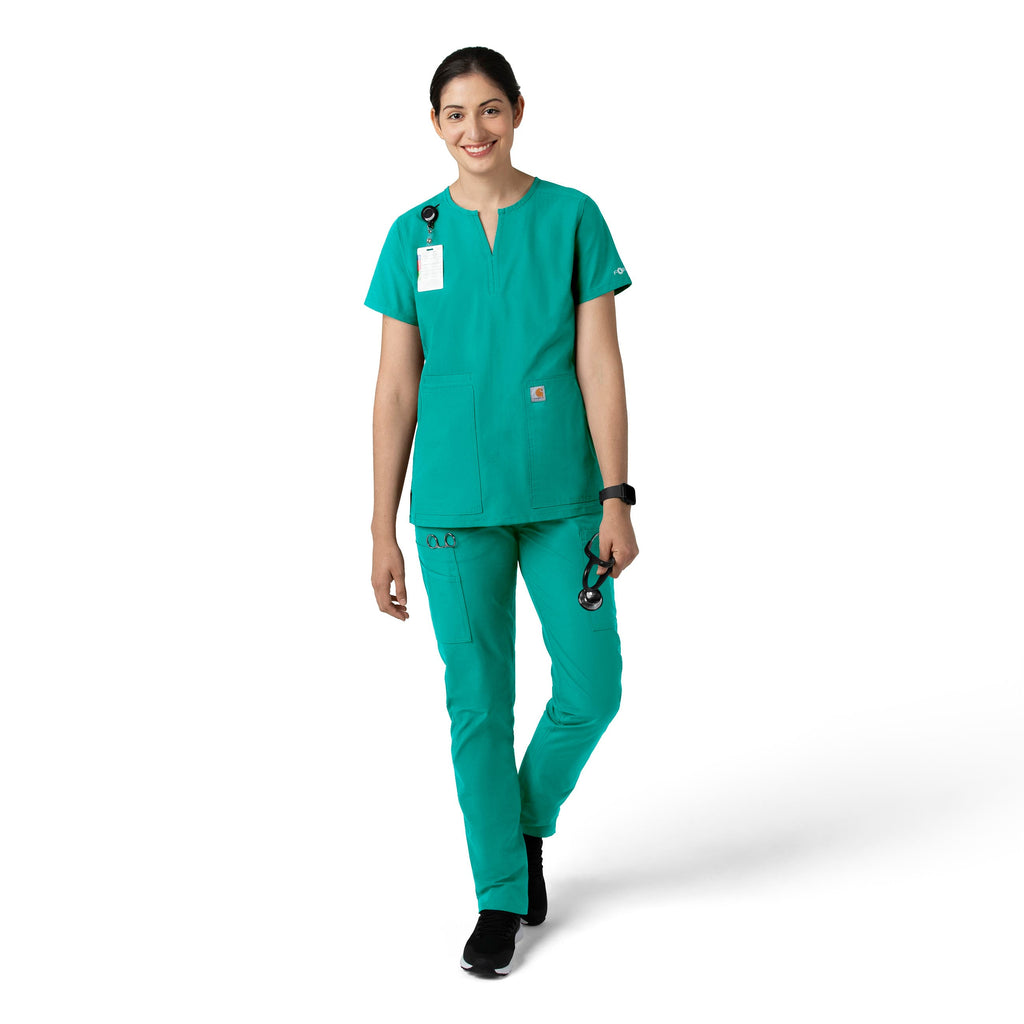 Force Essentials C51213 Straight Leg Scrub Pants Teal Blue